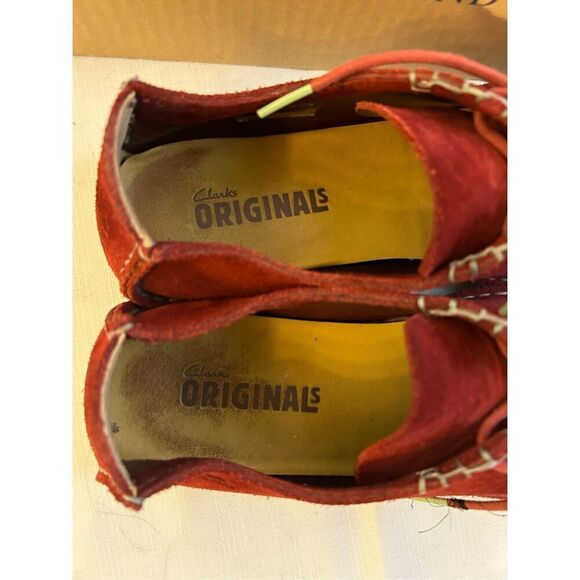 Clarks original #75539 suede loafers laces 9.5m - Picture 3 of 8